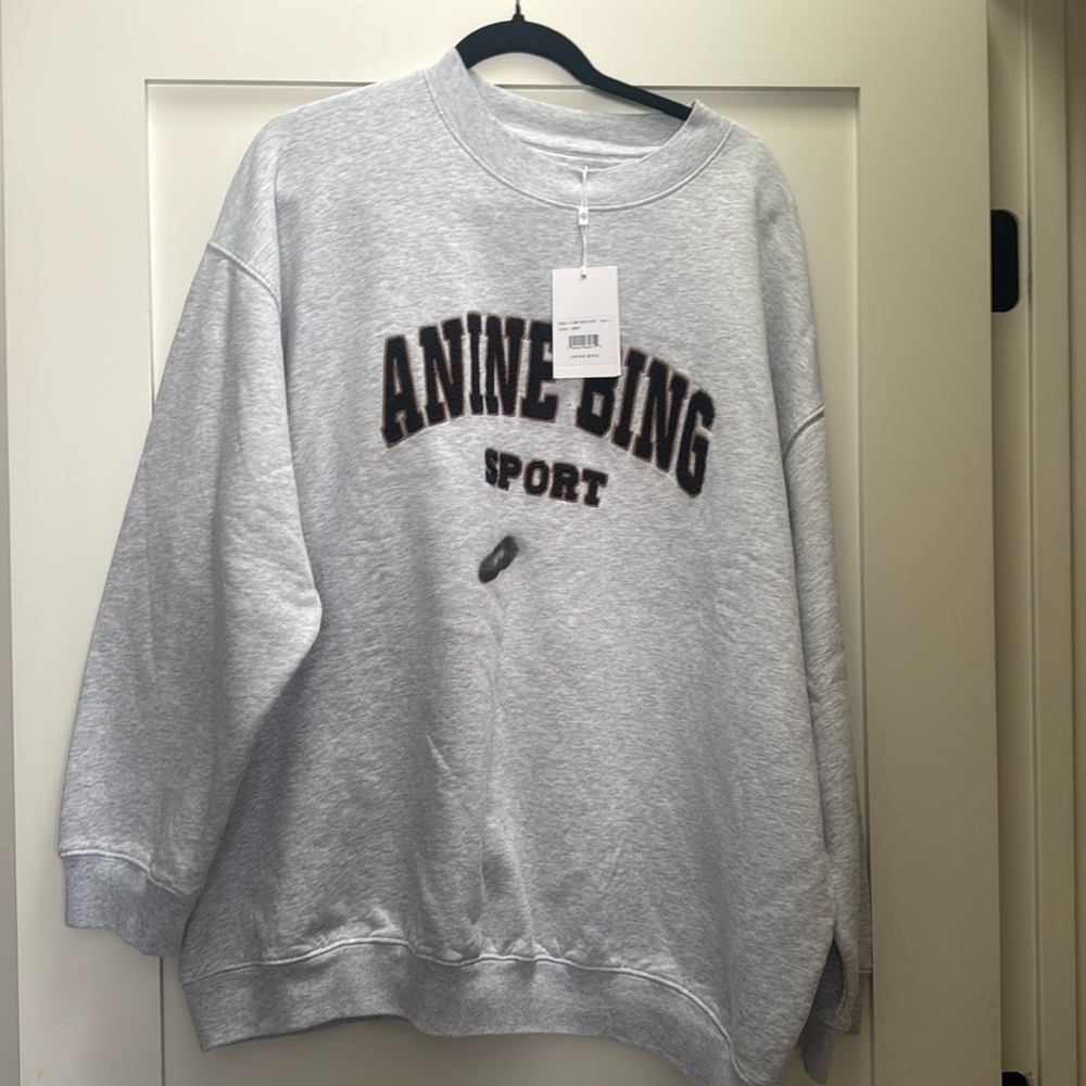 ANINE BING SPORT GREY LARGE BRAND NEW WITH TAGS